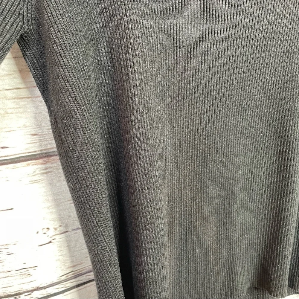 Vintage Polo Jeans Company Ralph Lauren Black Ribbed Sweater Flag Logo Womens XL